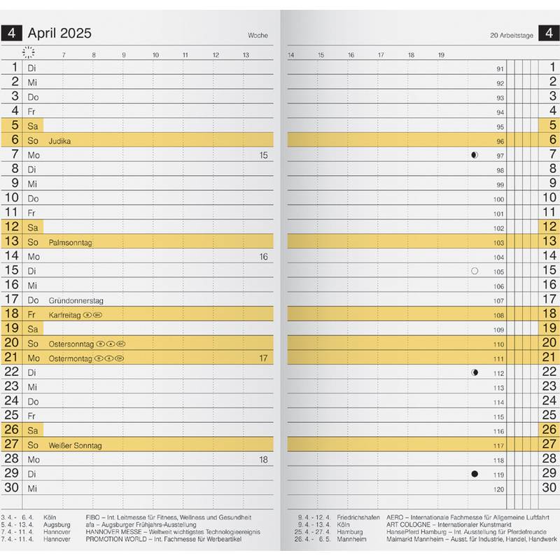 rido idé Kalender-Einlage "M-planer", 2025