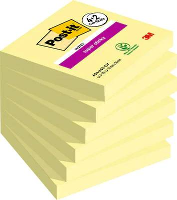 3M 7100259321 - Quadratisch - Gelb - Papier - 76 mm - 76 mm - 90 Blätter