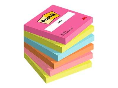 3M Post-it Notes Poptimistic Collection - Haftnotizwürfel - 76 x 76 mm - 600 Blatt (6 x 100)