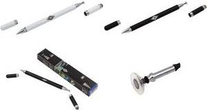 WEDO Eingabestift ''Universal 3-in-1'', schwarz Touchpen, Kugelschreiber & Disc-Spitze in einem,