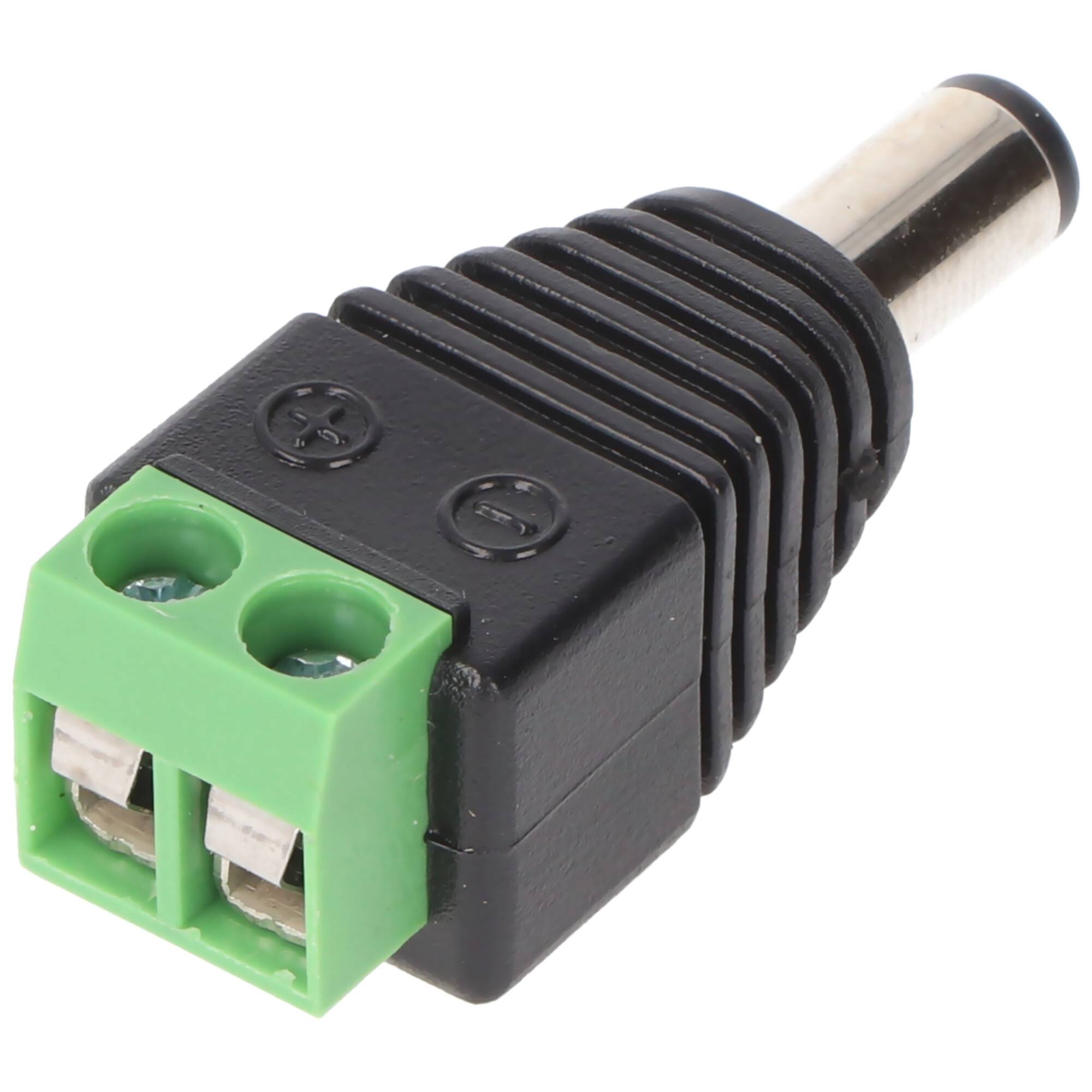 Goobay Terminal Block 2-pin > DC-Stecker 5,50 x 2,10 mm Schraubbefestigung