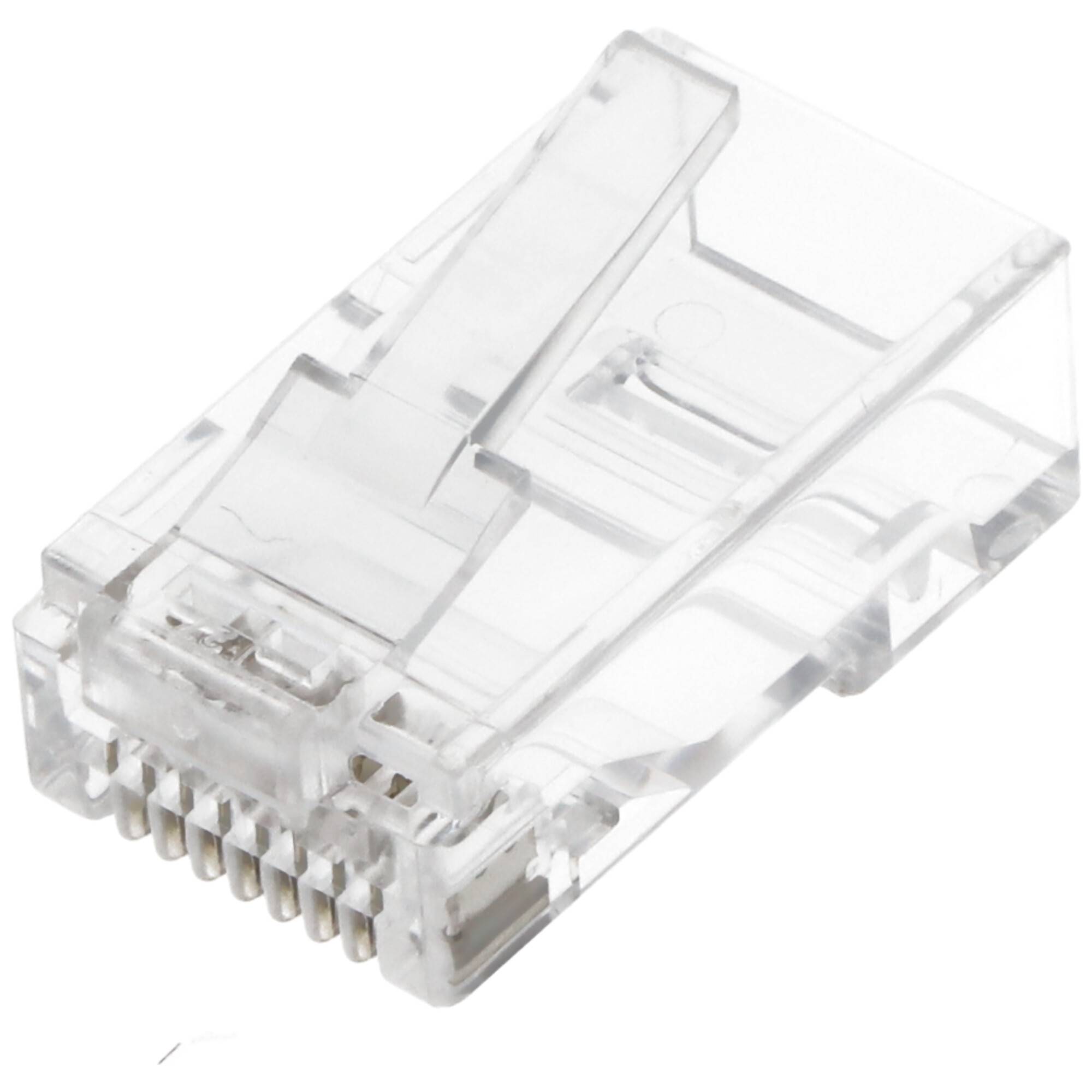 Goobay RJ45 Stecker, CAT 6A UTP ungeschirmt - für Rundkabel, mit Einfädelhilfe