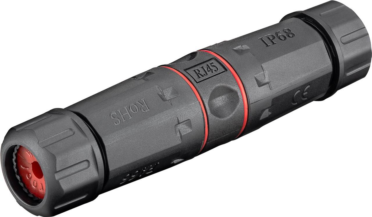 goobay CAT 6 Outdoor IP68 Netzwerkkabel Verbinder STP geschirmt staub/wasserdichte Klemmleiste