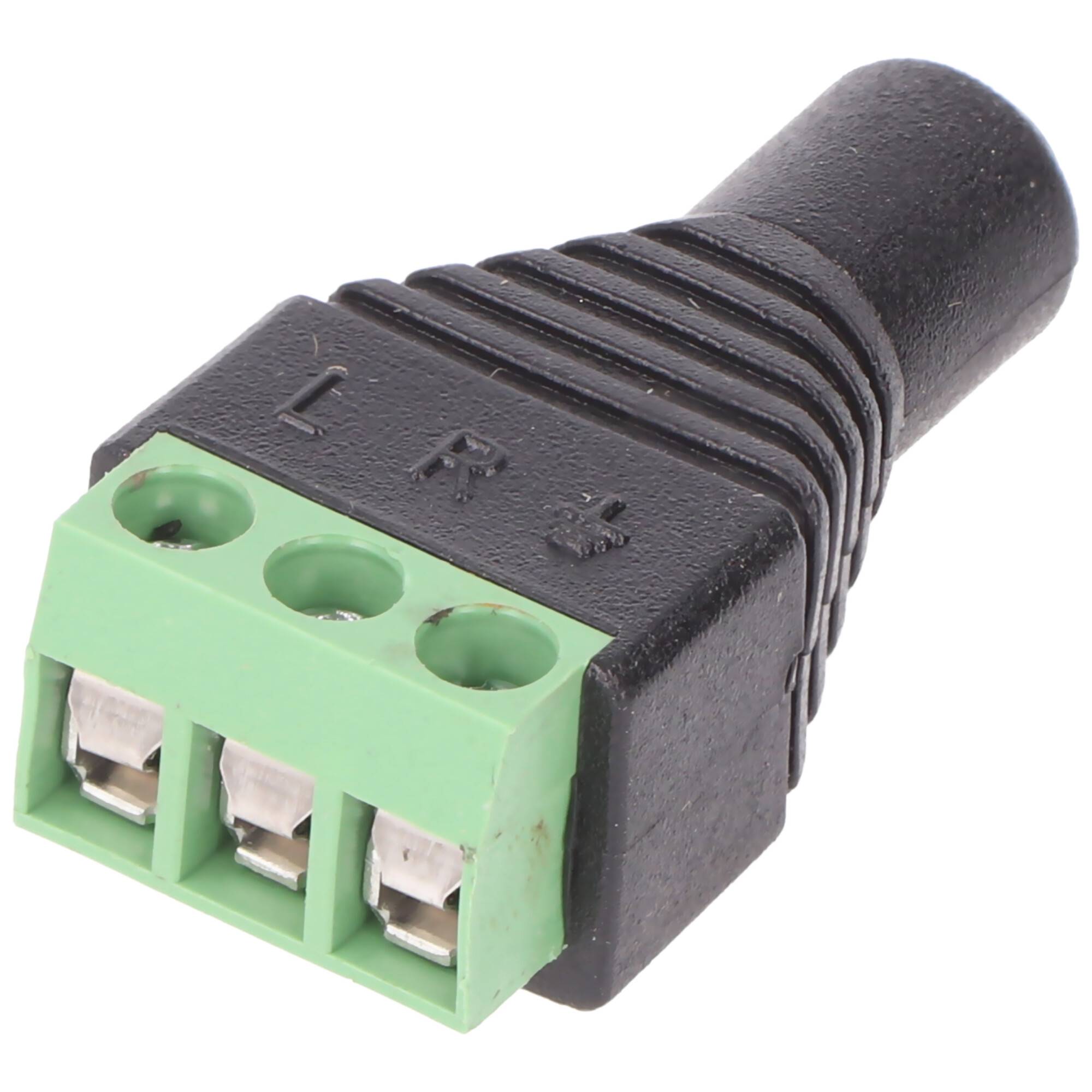 Goobay Terminal Block 3-pin > Klinke 3,5 mm Buchse (3-Pin, stereo) - Schraubbefestigung