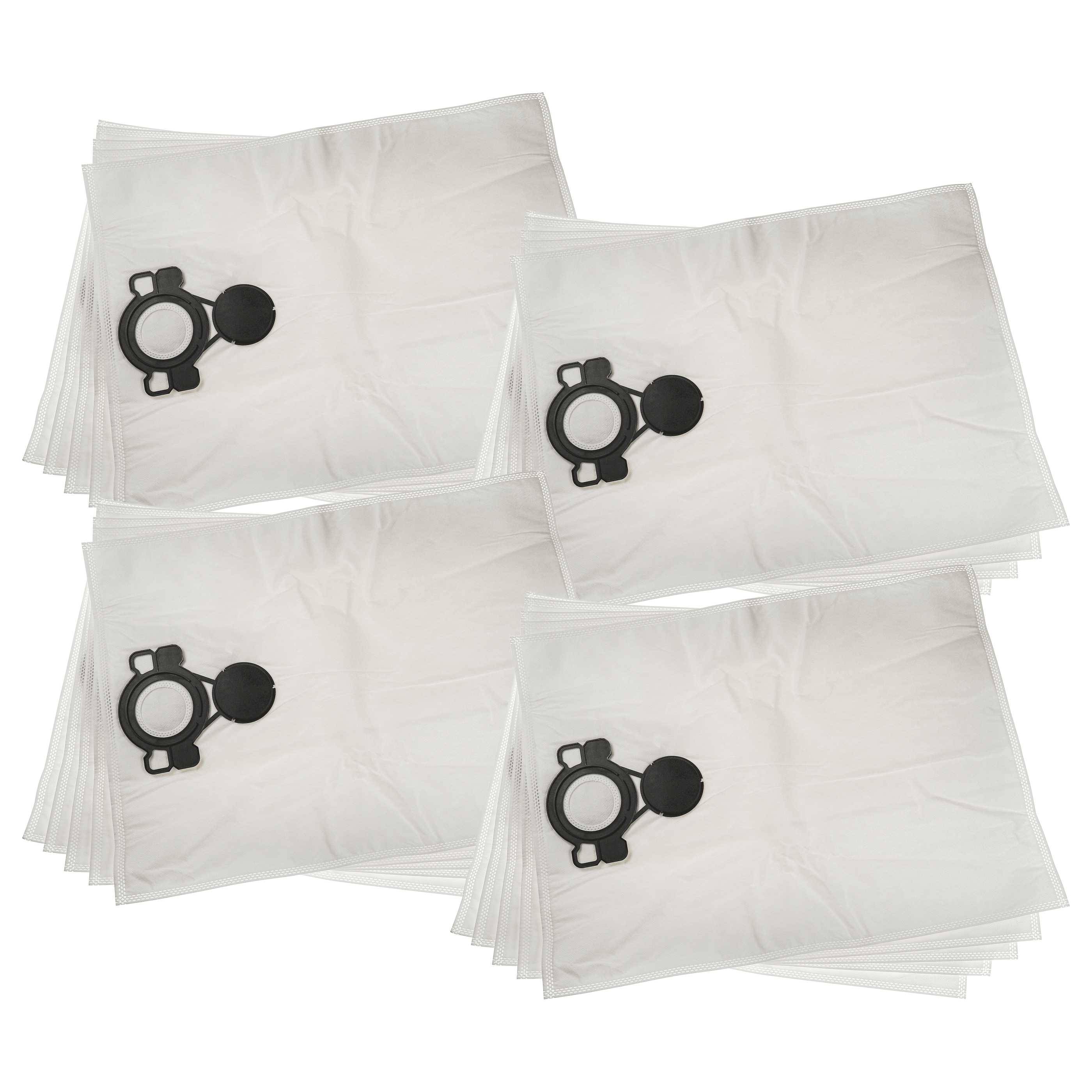 vhbw 20x Staubsaugerbeutel kompatibel mit Nilfisk Aero 21-21 PC, 21-21 PC Inox, 25-11, 25-21 Staubsauger - Mikrovlies, 32cm x 23cm Weiss