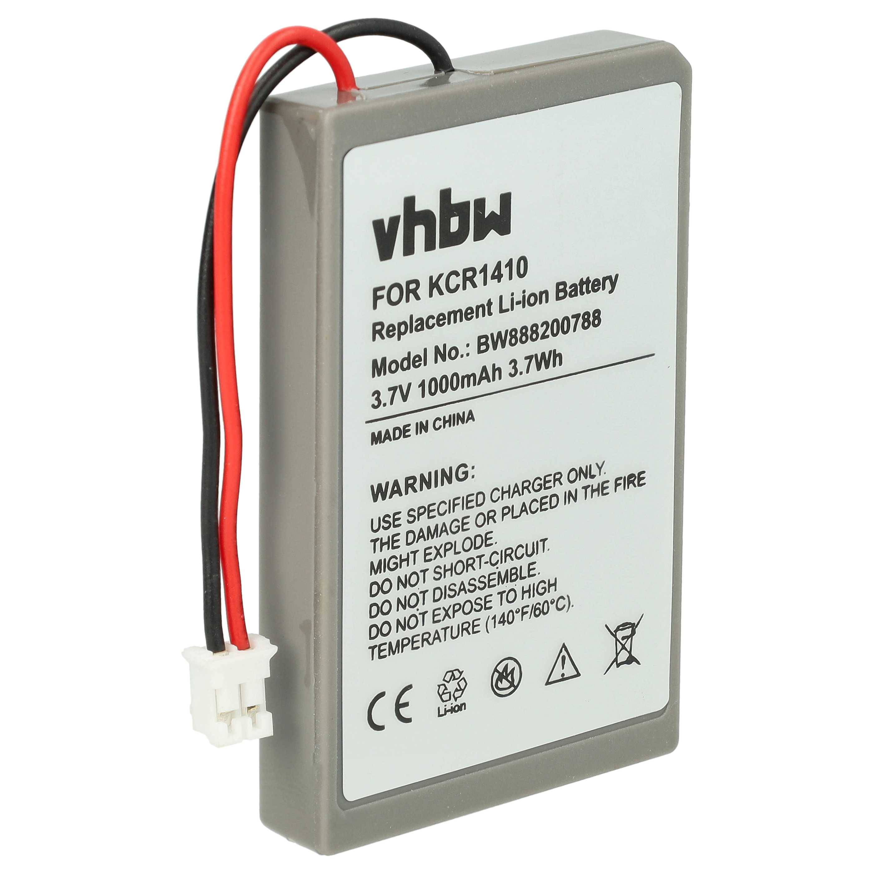 vhbw Akku kompatibel mit Sony JDM-020, JDM-001, JDM-011, Dualshock 4 Controller (1000 mAh, 3,7 V, Li-Ion)