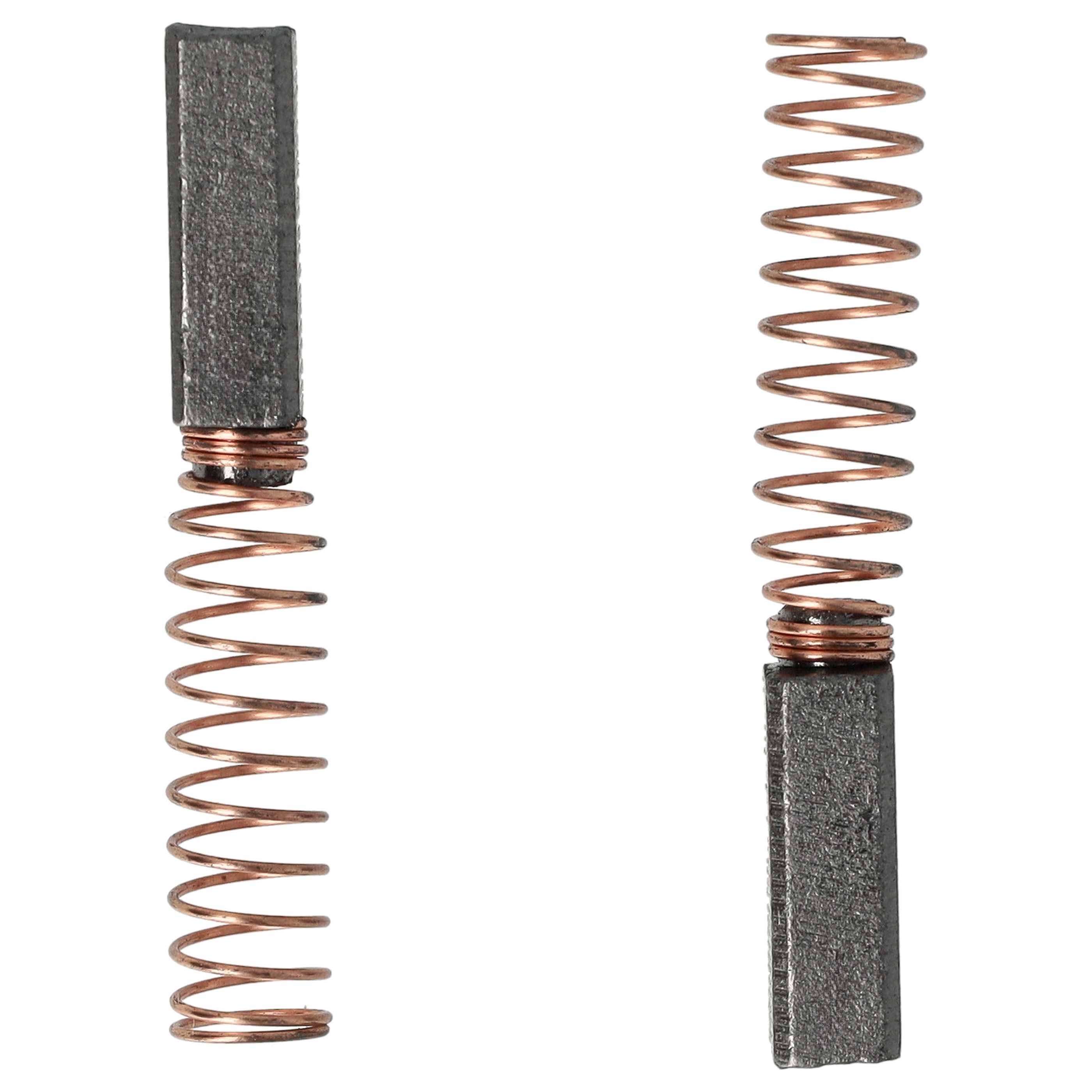 vhbw 2x Kohlebürste 5 x 8 x 15 mm kompatibel mit Vorwerk Kobold VK 119, VK 130, VK 120, VK 131, VK 121, VK 122 Staubsauger + Feder