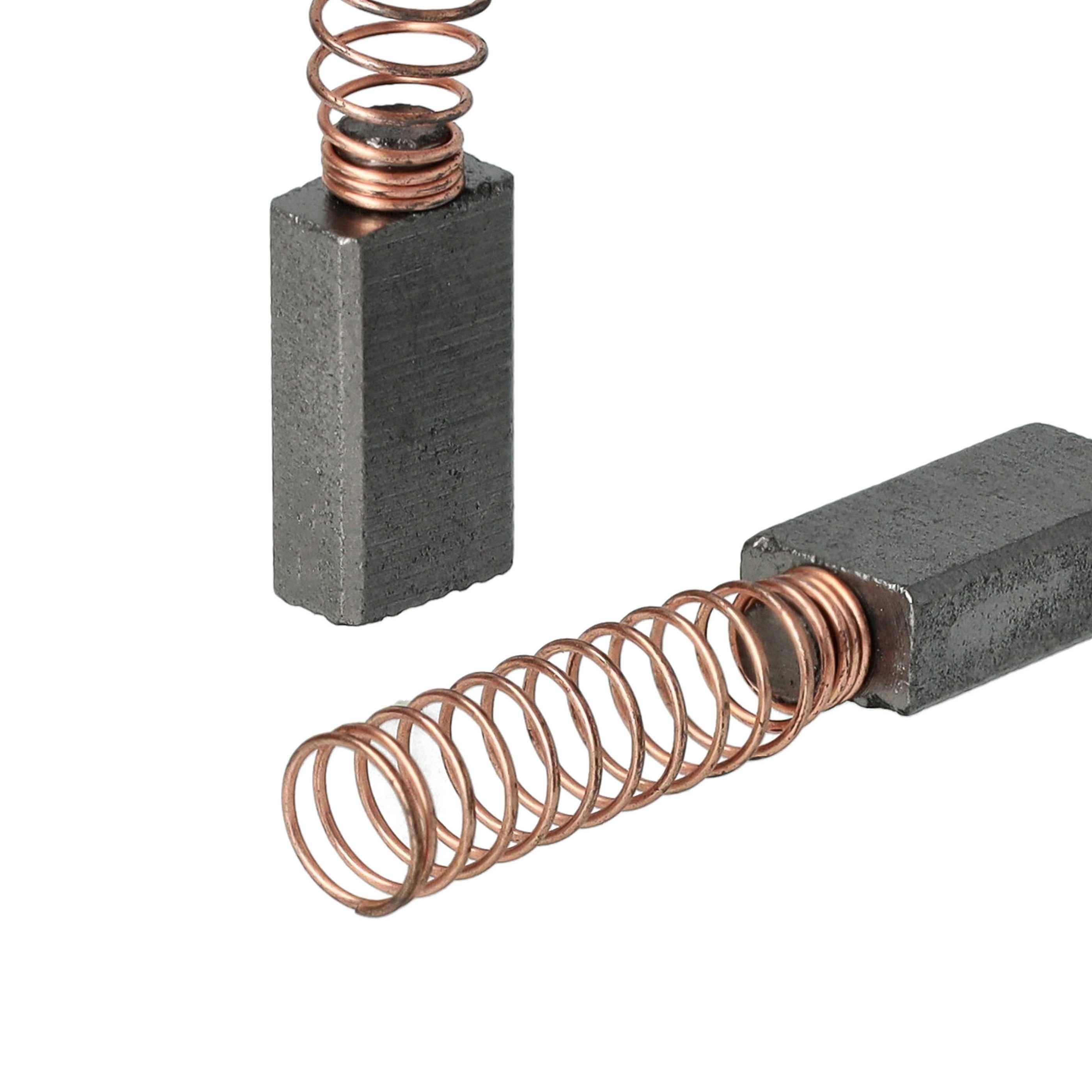 vhbw 2x Kohlebürste 5 x 8 x 15 mm kompatibel mit Vorwerk Kobold VK 119, VK 130, VK 120, VK 131, VK 121, VK 122 Staubsauger + Feder