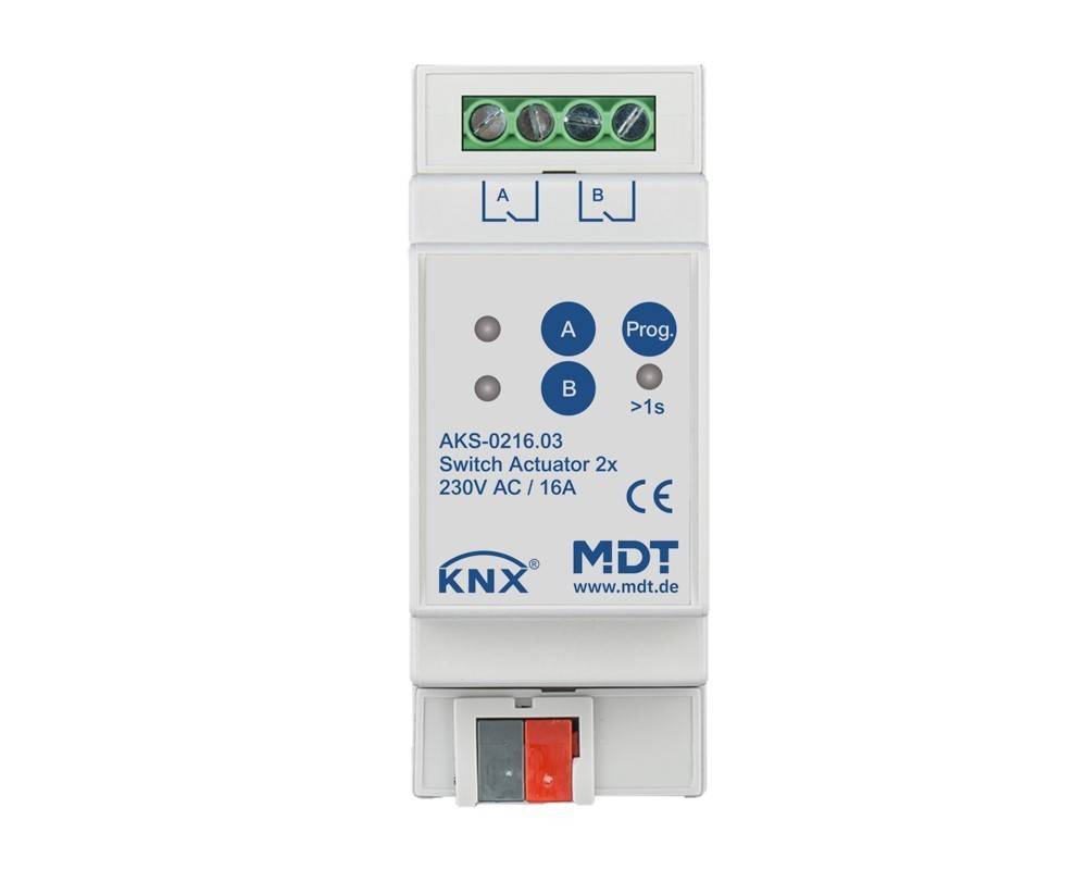 MDT technologies Schaltaktor 2-fach 2TE AKS-0216.03