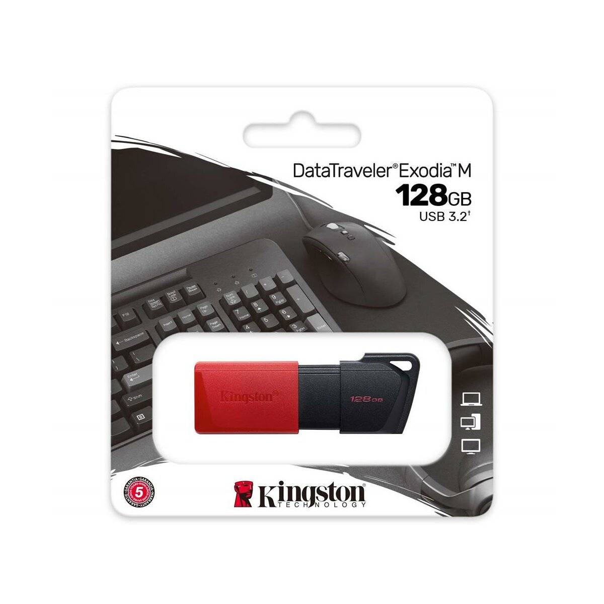 Kingston USB-Stick DataTraveler Exodia M - USB 3.2 gen 1 USB Typ-A 128GB