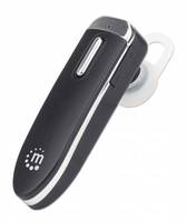 Manhattan Single Ear Bluetooth Headset (Clearance Pricing), Omnidirectional Mic, Integrated Controls, Black, 10 hour usa