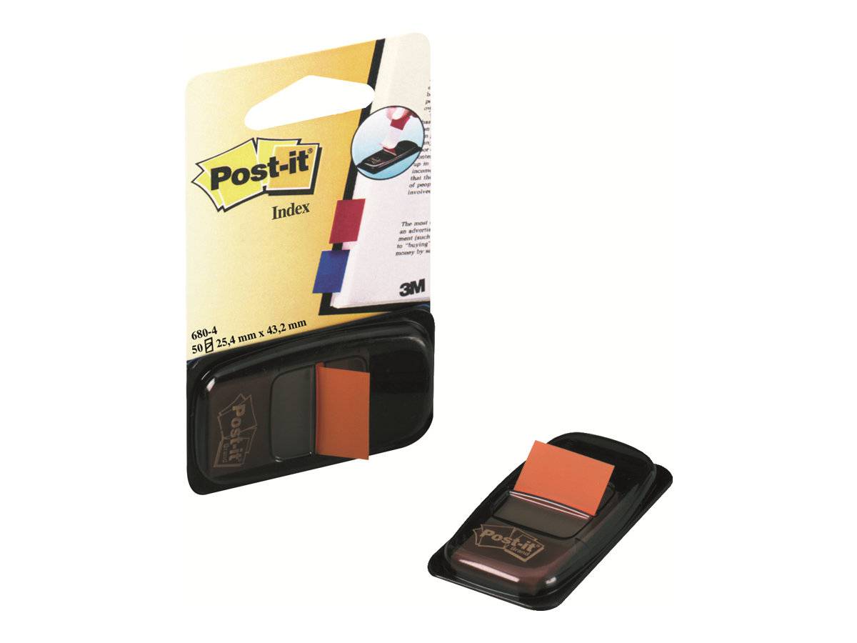 3M - Post-it Index I680-4 - Index-Streifen mit Spender