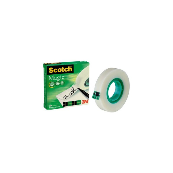 3M Scotch Klebefilm Magic 810, unsichtbar, 12 mm x 33 m