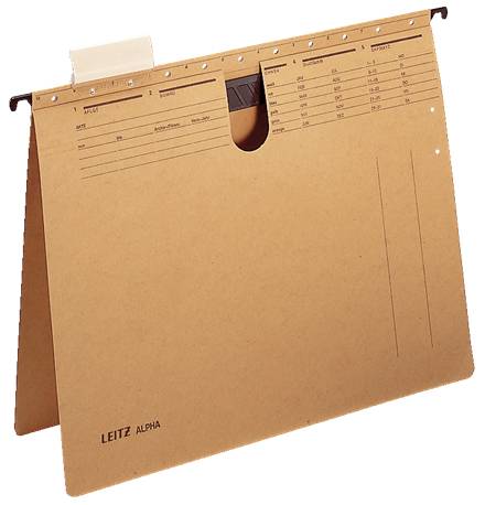25 LEITZ Hängehefter ALPHA® 1989 Karton naturbraun