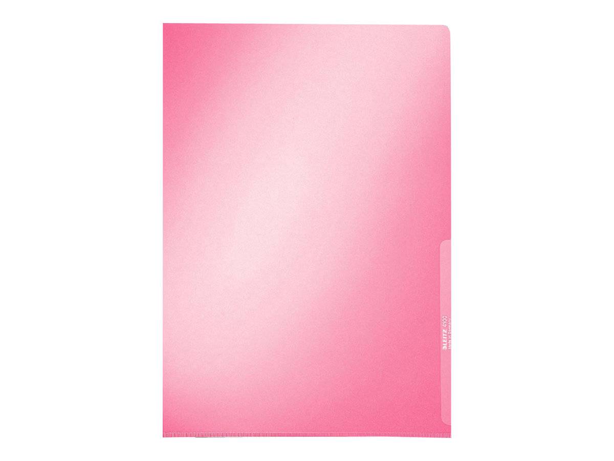 LEITZ Sichthüllen Premium 4100 DIN A4 rot glatt 0,15 mm, 100 St.