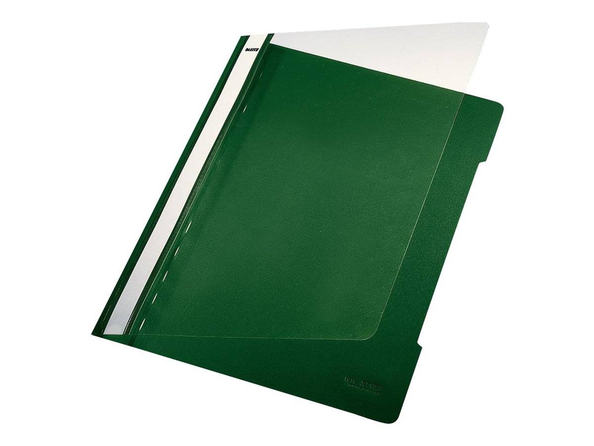 LEITZ Schnellhefter 4191 Kunststoff grün DIN A4, 25 St.