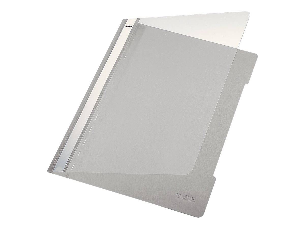 LEITZ Schnellhefter 4191 Kunststoff grau DIN A4, 25 St.