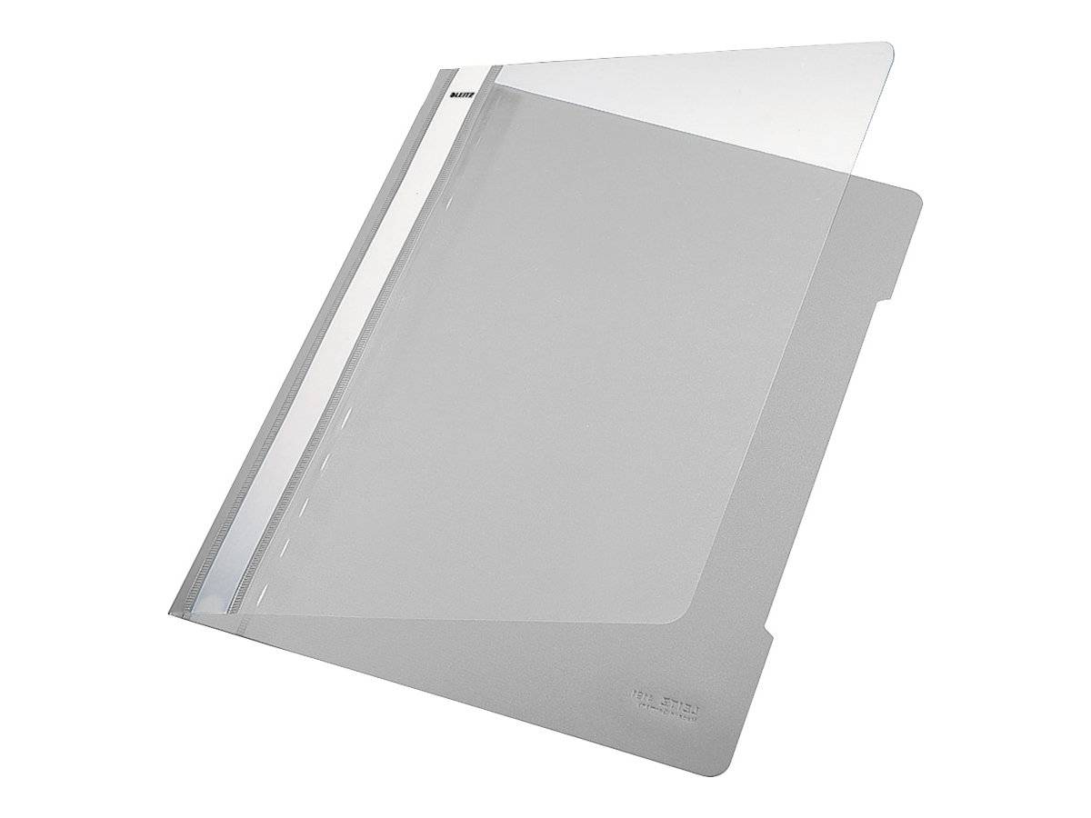 LEITZ Schnellhefter 4191 Kunststoff grau DIN A4, 25 St.