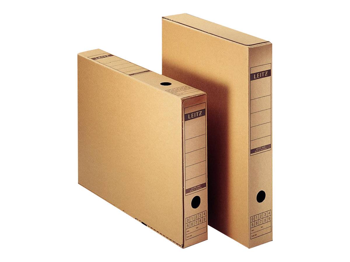 LEITZ Archivboxen 6084 braun 7,0 x 26,5 x 32,5 cm, 10 St.