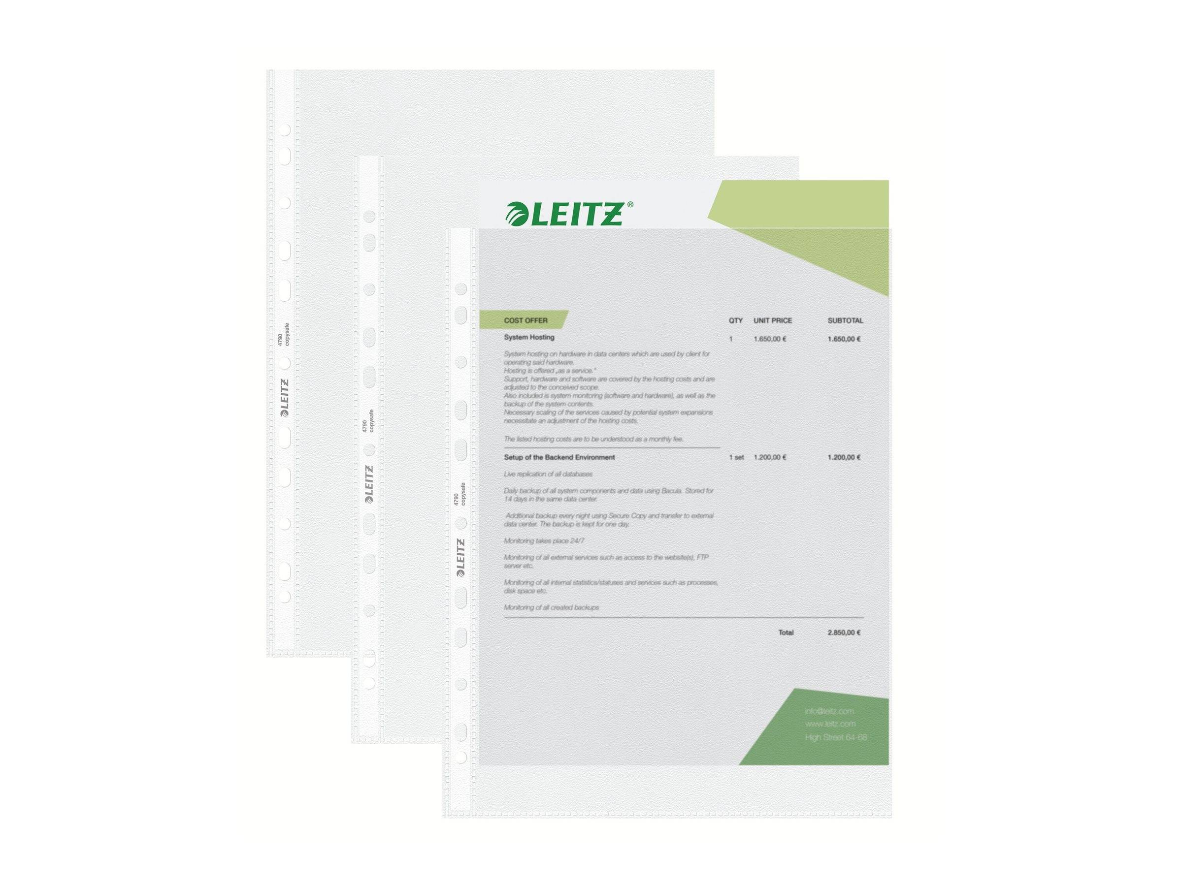 Esselte Leitz Standard - Schutzhülle - für A4 (210 x 297 mm)