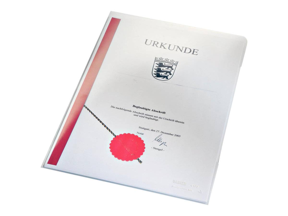 Esselte Leitz Super Premium - L-förmiger Ordner - für A4 (210 x 297 mm)
