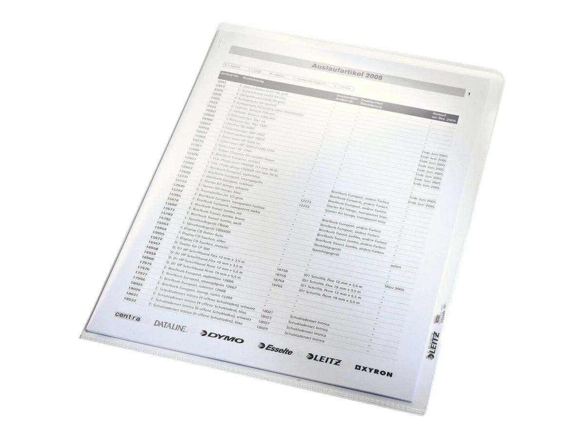 LEITZ Sichthüllen 4020 DIN A4 glasklar glatt 0,16 mm, 100 St.