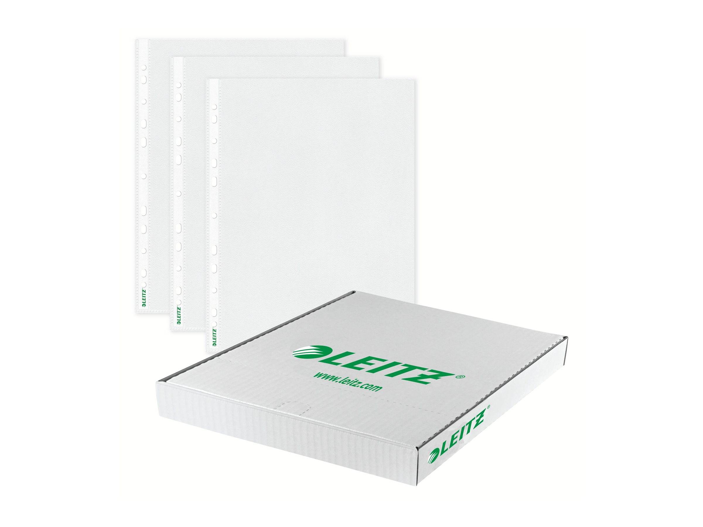 LEITZ Prospekthüllen 4720 DIN A4 transparent genarbt 0,13 mm, 100 St.