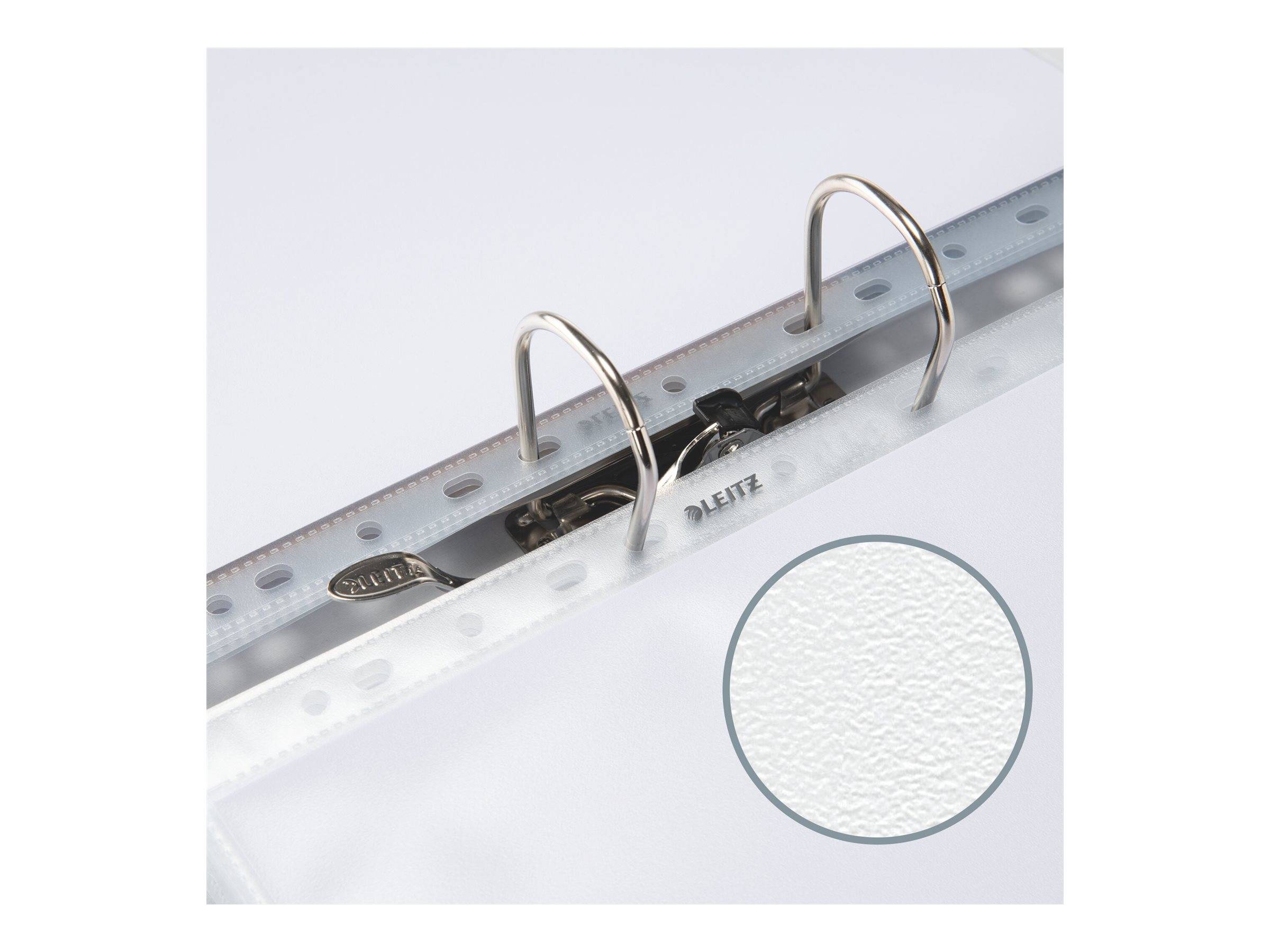 LEITZ Prospekthüllen 4780 DIN A4 transparent genarbt 0,13 mm, 100 St.