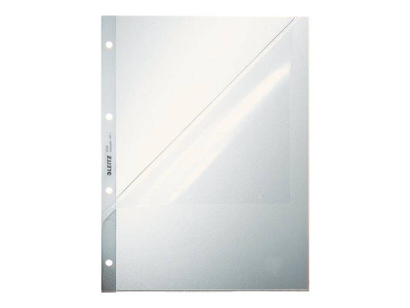 LEITZ Prospekthüllen 4784 DIN A4 transparent genarbt 0,13 mm, 100 St.