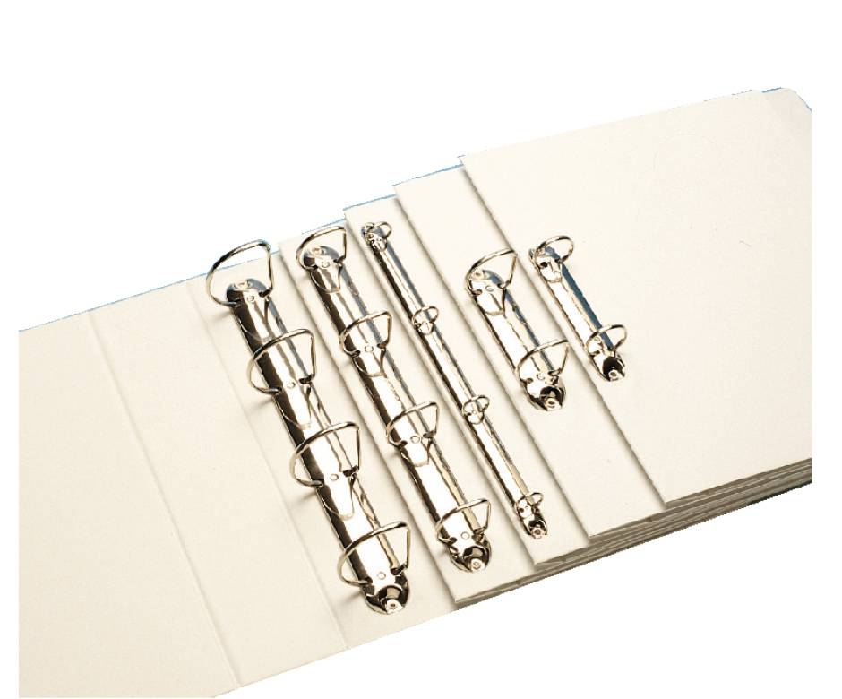 6 LEITZ Präsentationsringbücher 4-Ringe weiß 5,0 cm DIN A4