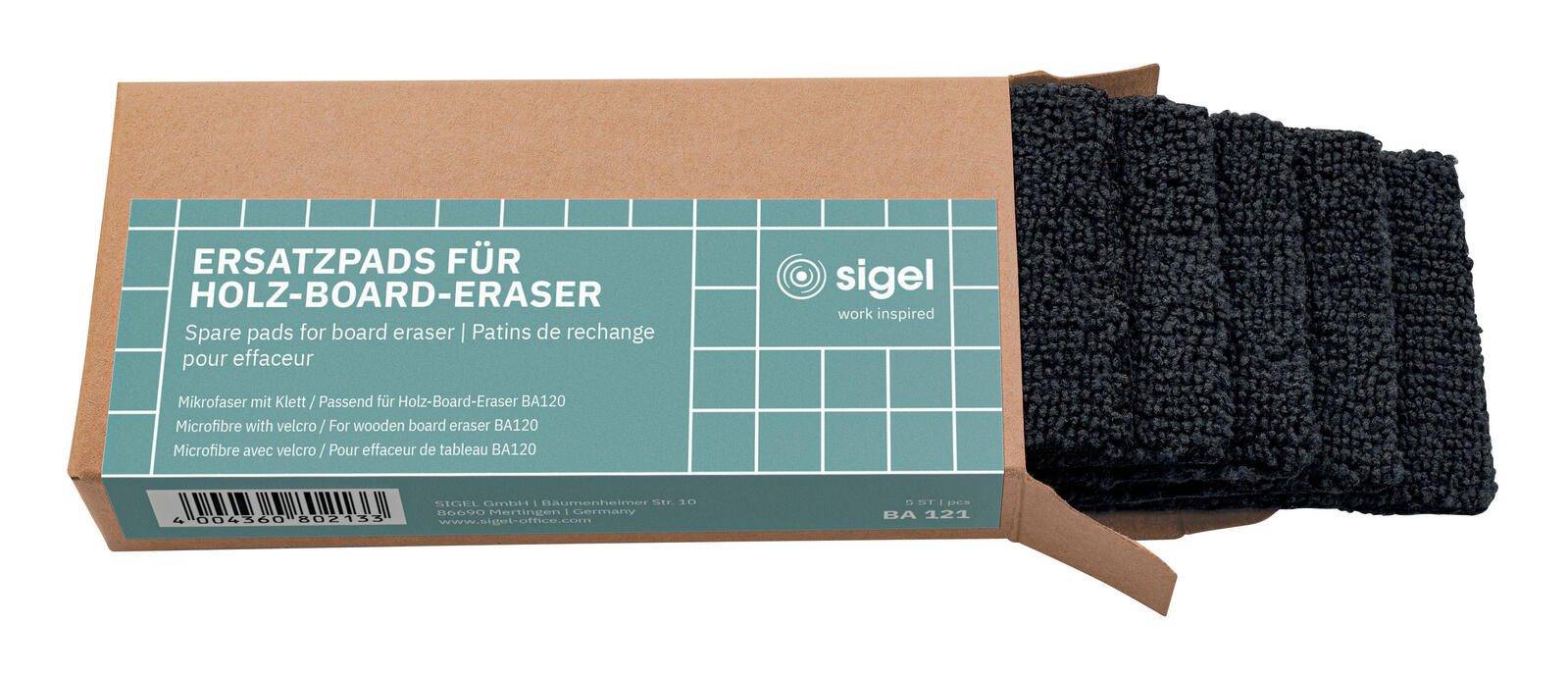 Sigel 5 Löschpapier für Tafellöscher