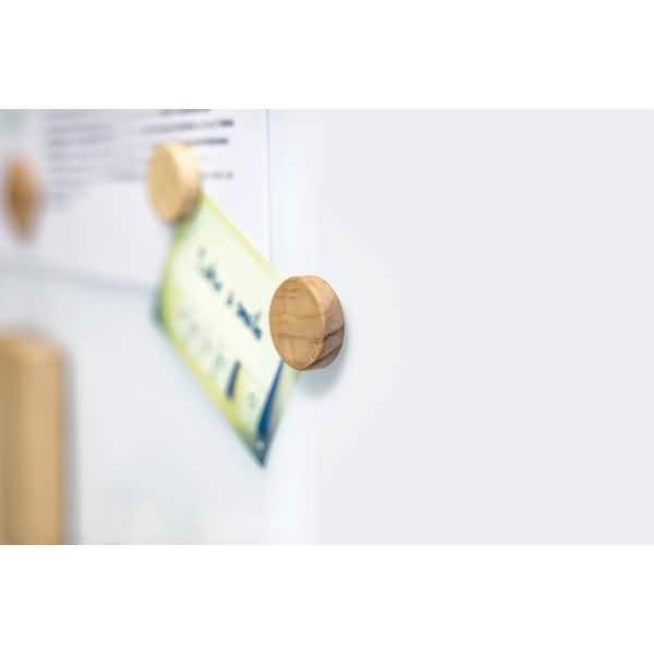 Holz-Magnet rund Pinienholz Neodymm 33x9mm VE=4 Stück