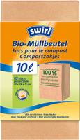10 swirl® Bio-Müllbeutel Bio-Müll Papierbeutel 10,0 l