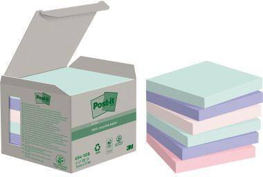 Post-it Haftnotiz Recycling Notes 654-1GB 76x76mm sortiert 6 St./Pack