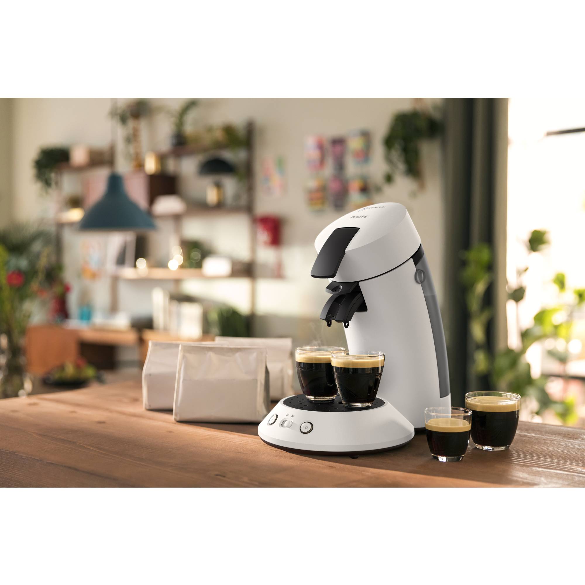 Philips Kaffeemaschine Senseo Original Plus CSA210/10 ws