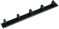 Triton - Rack-Kabelmanagementring (horizontal) - RAL 9005 - 1U - 48.3 cm (19"")