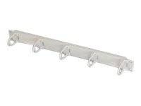 Triton - Rack-Kabelmanagementring (horizontal) - RAL 9005 - 1U - 48.3 cm (19"")