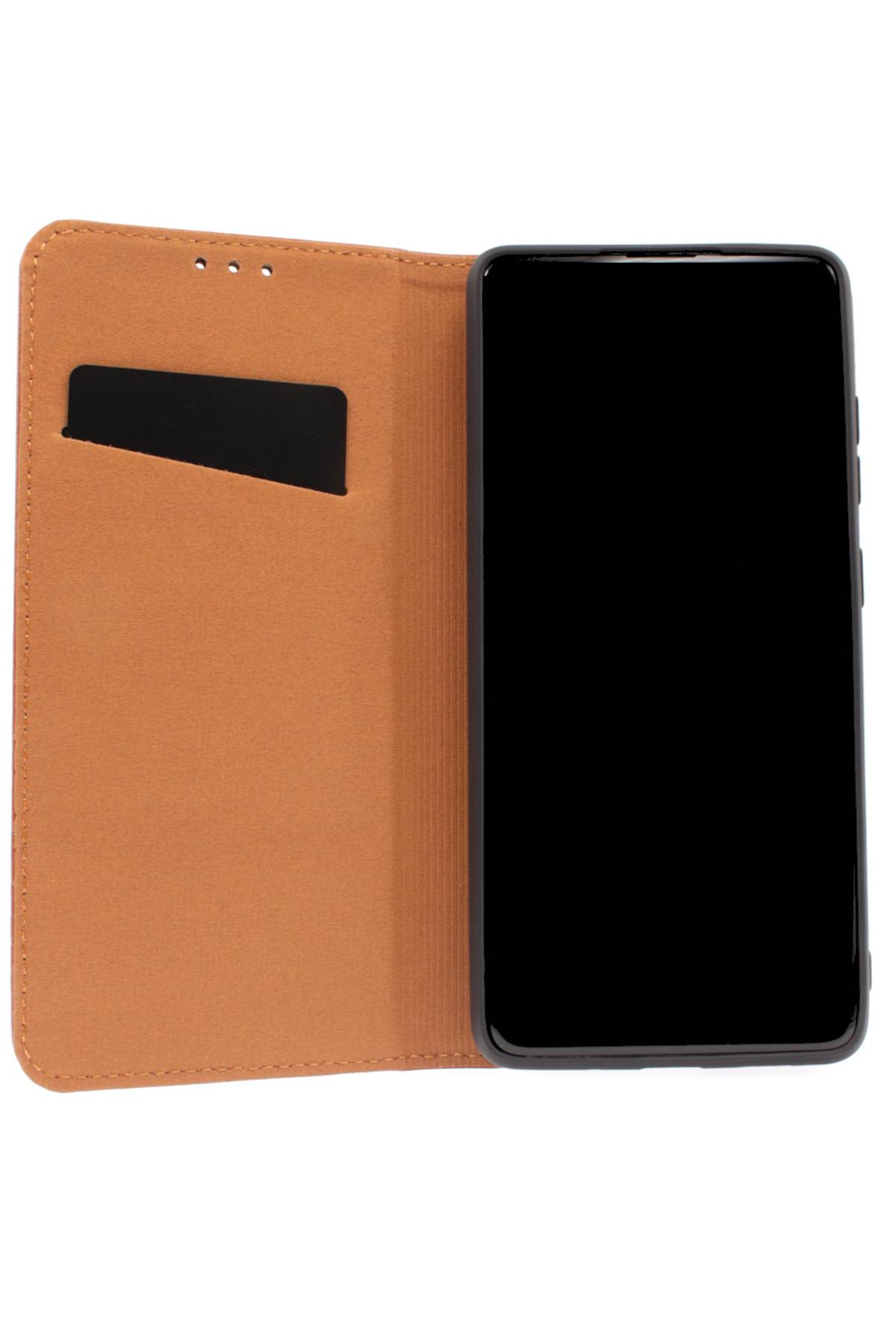 Echt Leder Bookcover Braun für Xiaomi Redmi Note 15 Pro 5G