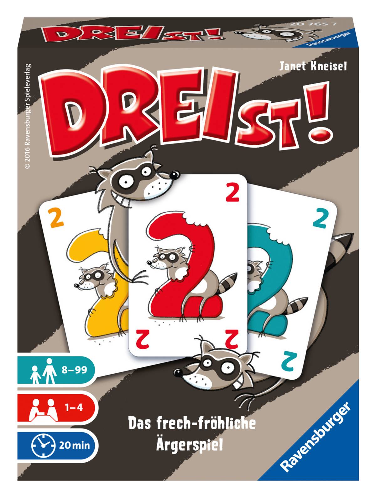 Ravensburger 20765 DREIst!, Kartenspiel