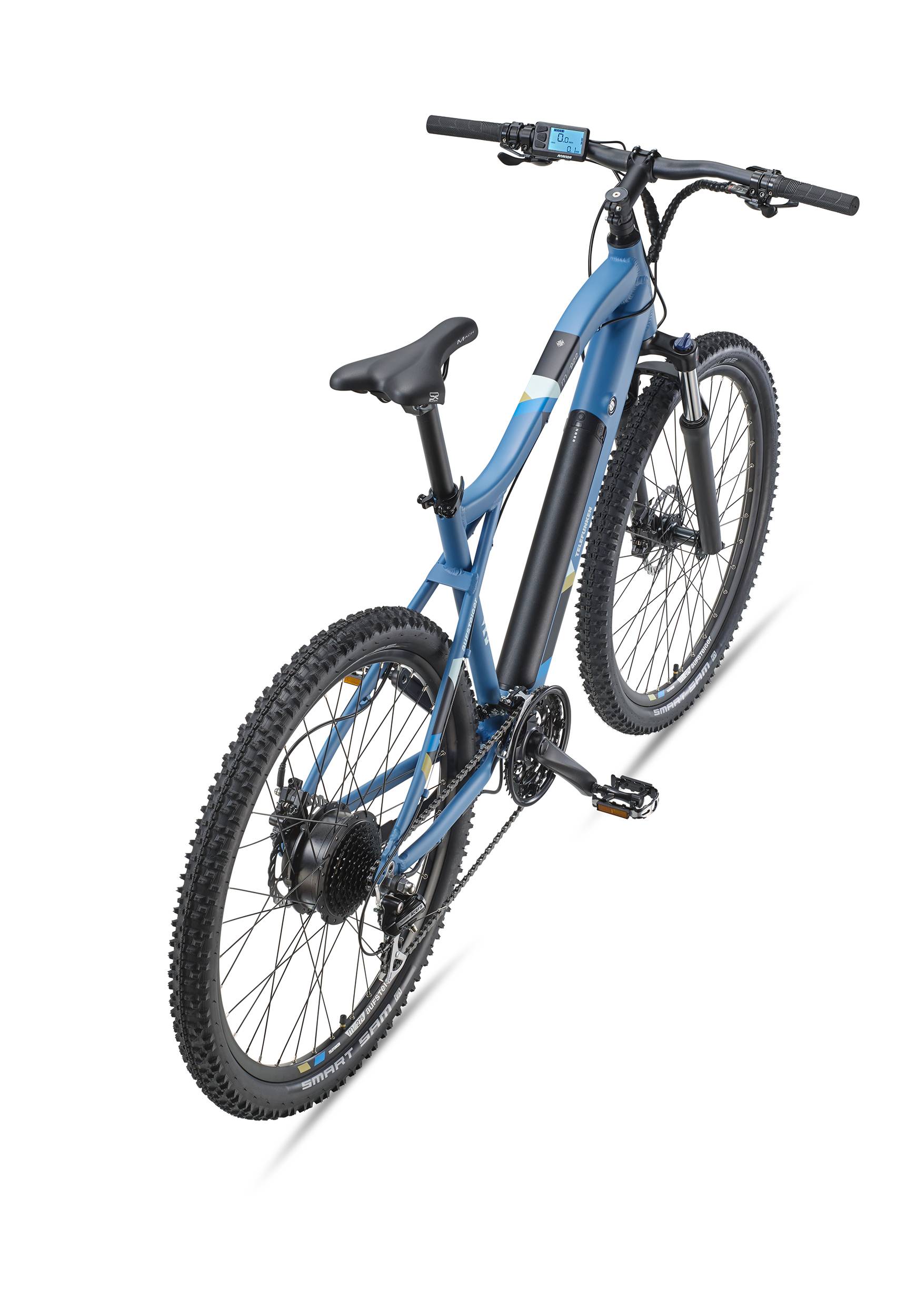 Telefunken E-Bike M922 mit 24 Gang Shimano Acera Kettenschaltung, Mountainbike - Hinterradmotor 250W / 36V Li-Ion Akku