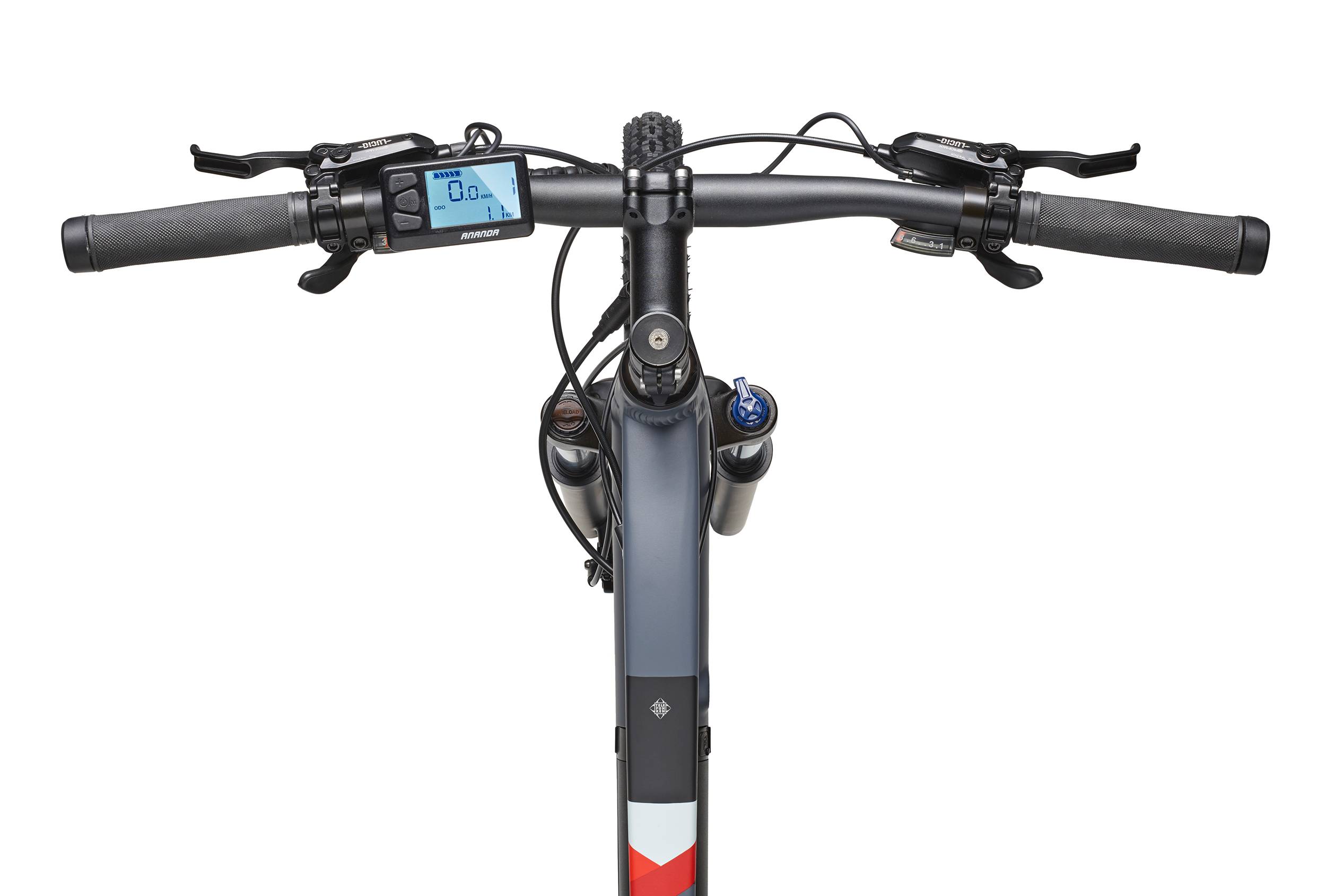 Telefunken E-Bike M922 mit 24 Gang Shimano Acera Kettenschaltung, Mountainbike - Hinterradmotor 250W / 36V Li-Ion Akku