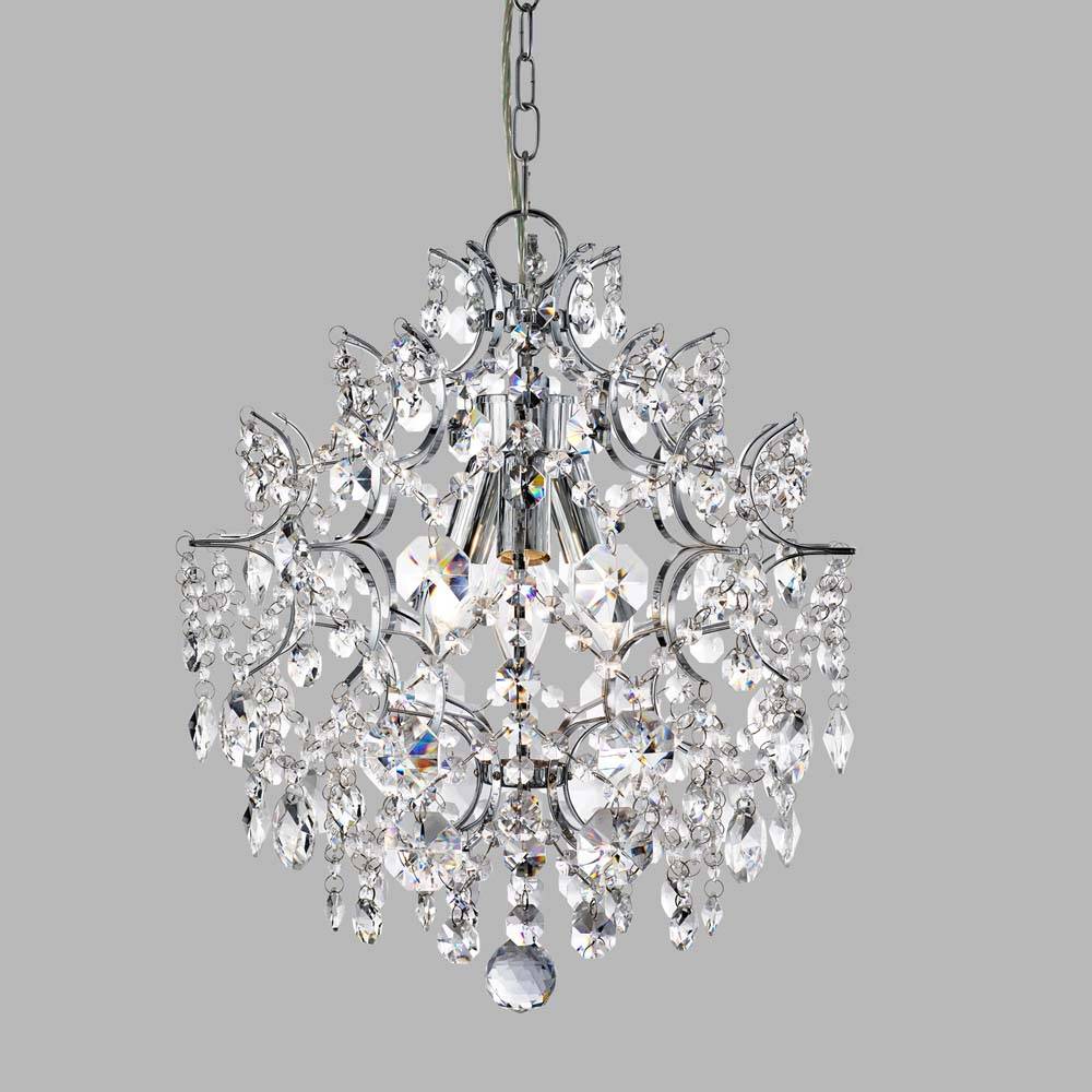 Design Hänge Lampe Decken Leuchte Glas Pendel Schlaf Zimmer Kristall Beleuchtung chrom