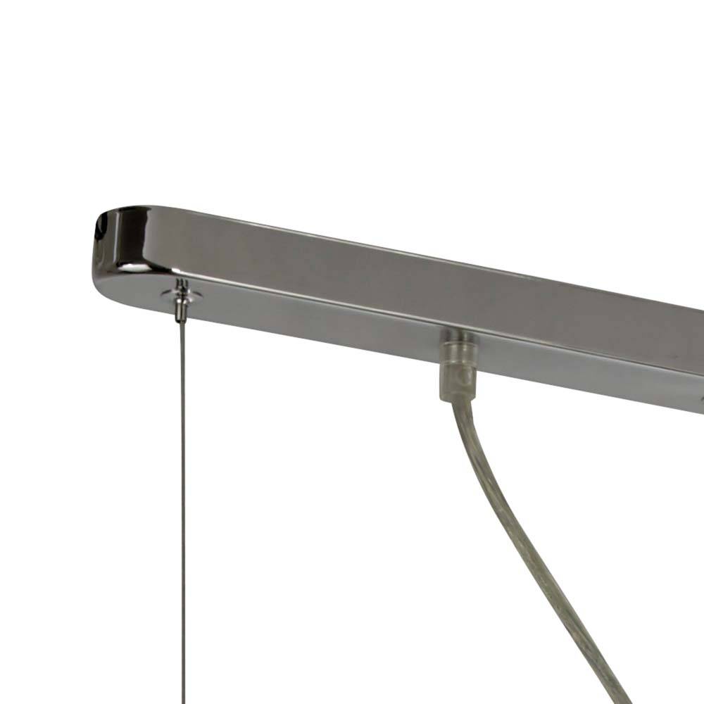 Hänge Leuchte Kristall Pendel Wohn Ess Zimmer Beleuchtung Decken Lampe chrom Höhe verstellbar