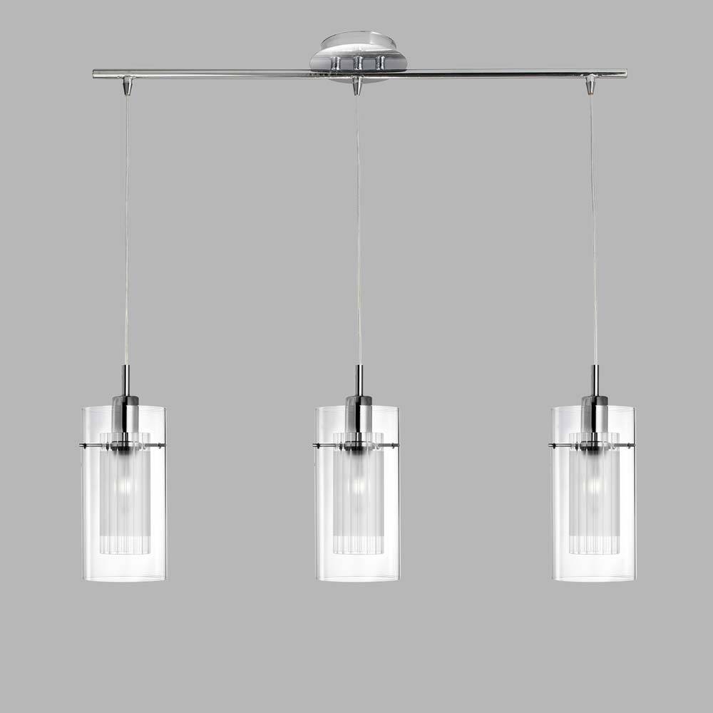 Decken Lampe Leuchte Chrom Flur Küche Büro Schlaf Ess Wohn Zimmer Beleuchtung