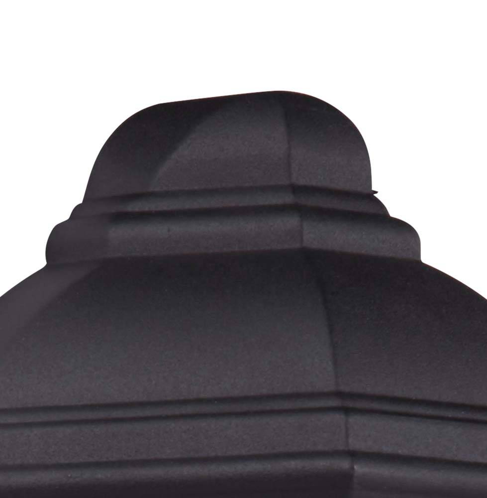 Wand Spot Lampe Leuchte Schwarz Alu Außen Veranda Terrasse Hof Weg Beleuchtung