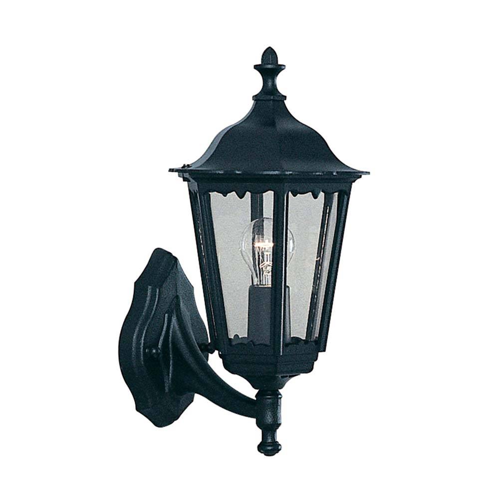 Wand Spot Lampe Leuchte Außen Schwarz Alu Terrasse Veranda Hof Beleuchtung