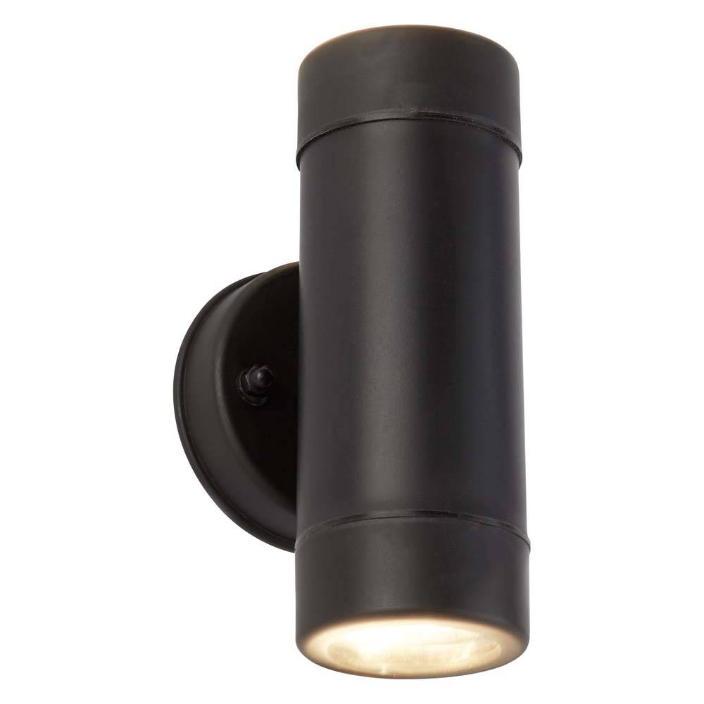 LED Wand Spot Lampe Leuchte Schwarz Außen Veranda Terrasse Hof Weg Beleuchtung