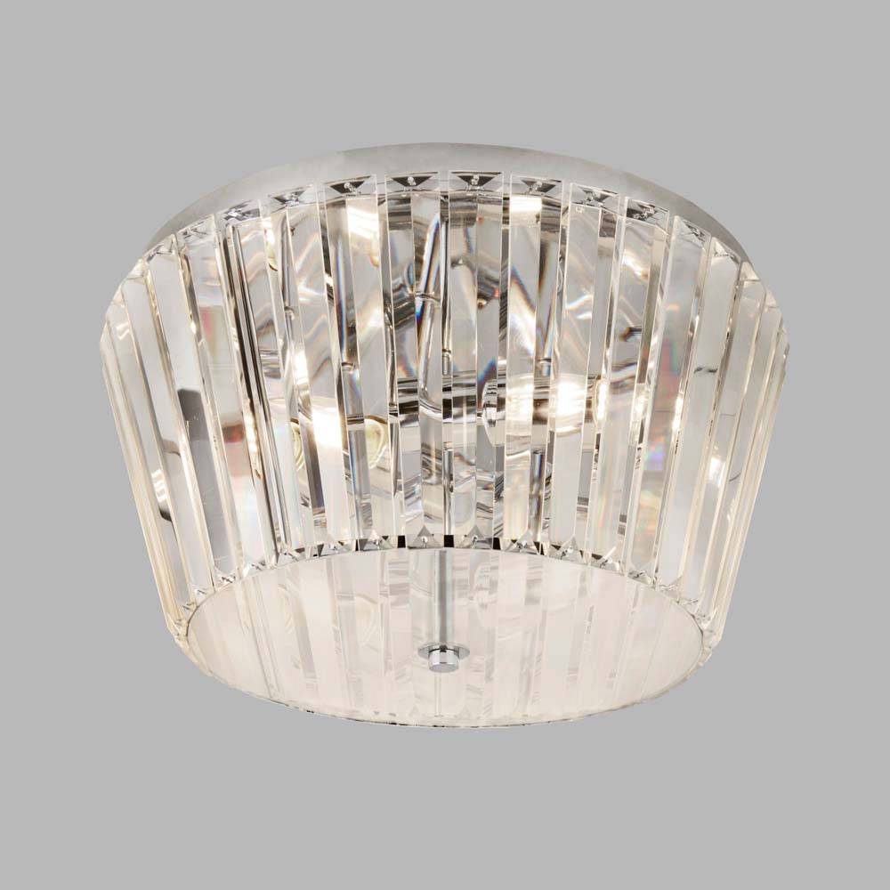 Decken Lampe Leuchte Chrom Kristall Büro Flur Ess Schlaf Wohn Zimmer Beleuchtung