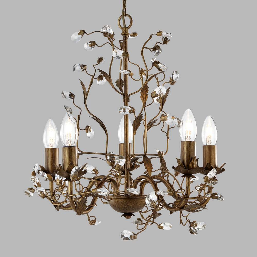 Decken Lampe Leuchte Gold Braun Büro Flur Ess Schlaf Wohn Zimmer Beleuchtung