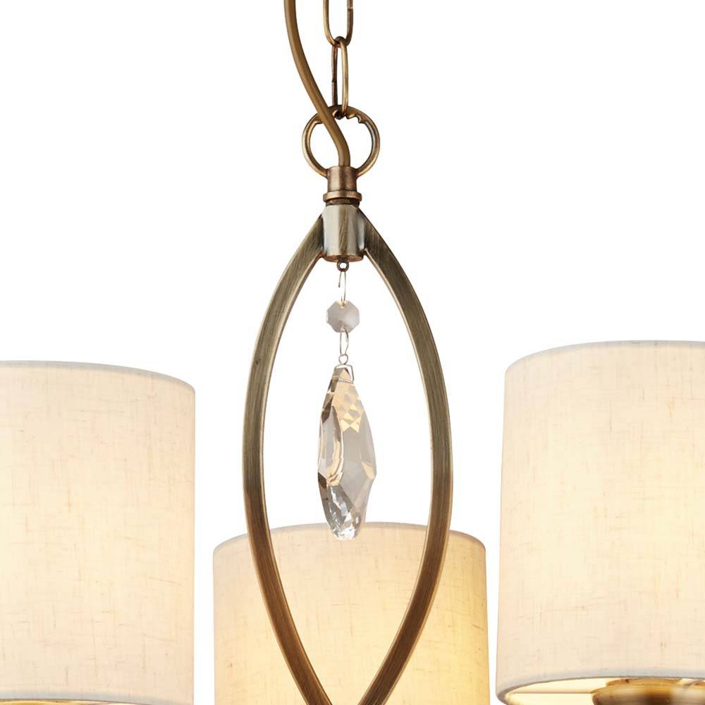 Decken Pendel Hänge Leuchte Antik Messing Schirm Schlaf Wohn Zimmer Beleuchtung